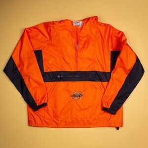 Oklahoma State Cowboys Hibbett Sports Pullover Windbreaker Jacket Men's Size L